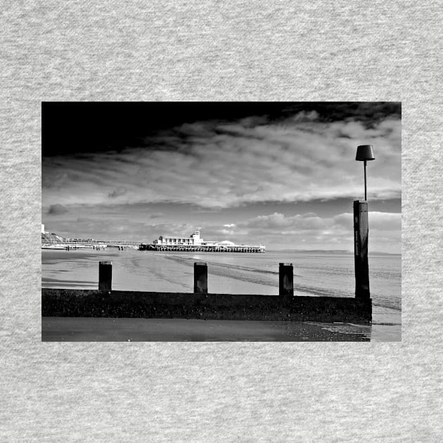 Bournemouth Pier And Beach Dorset England by AndyEvansPhotos